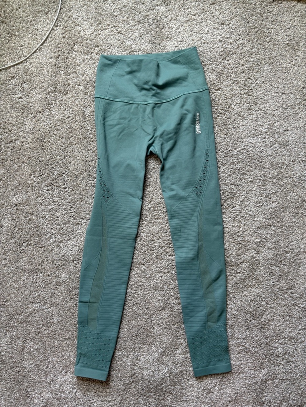 Gymshark Seamless High-Waist Leggings - Teal Green